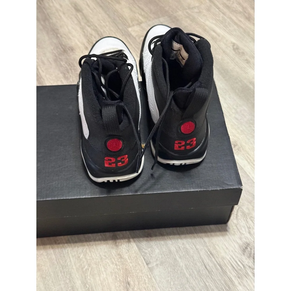 Air Jordan 9 Retro‎ Space Jam White Black Red 302359-112 Mens 6Y Sneakers